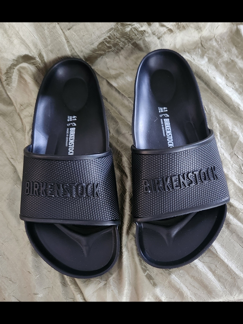 Birkenstock Men's Black Slide Sandals